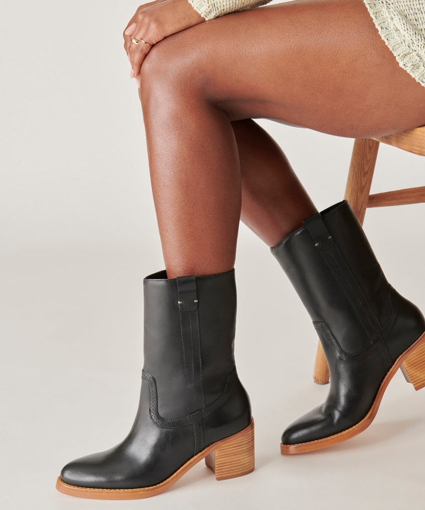 Dolce Vita Colete Boots Black Leather