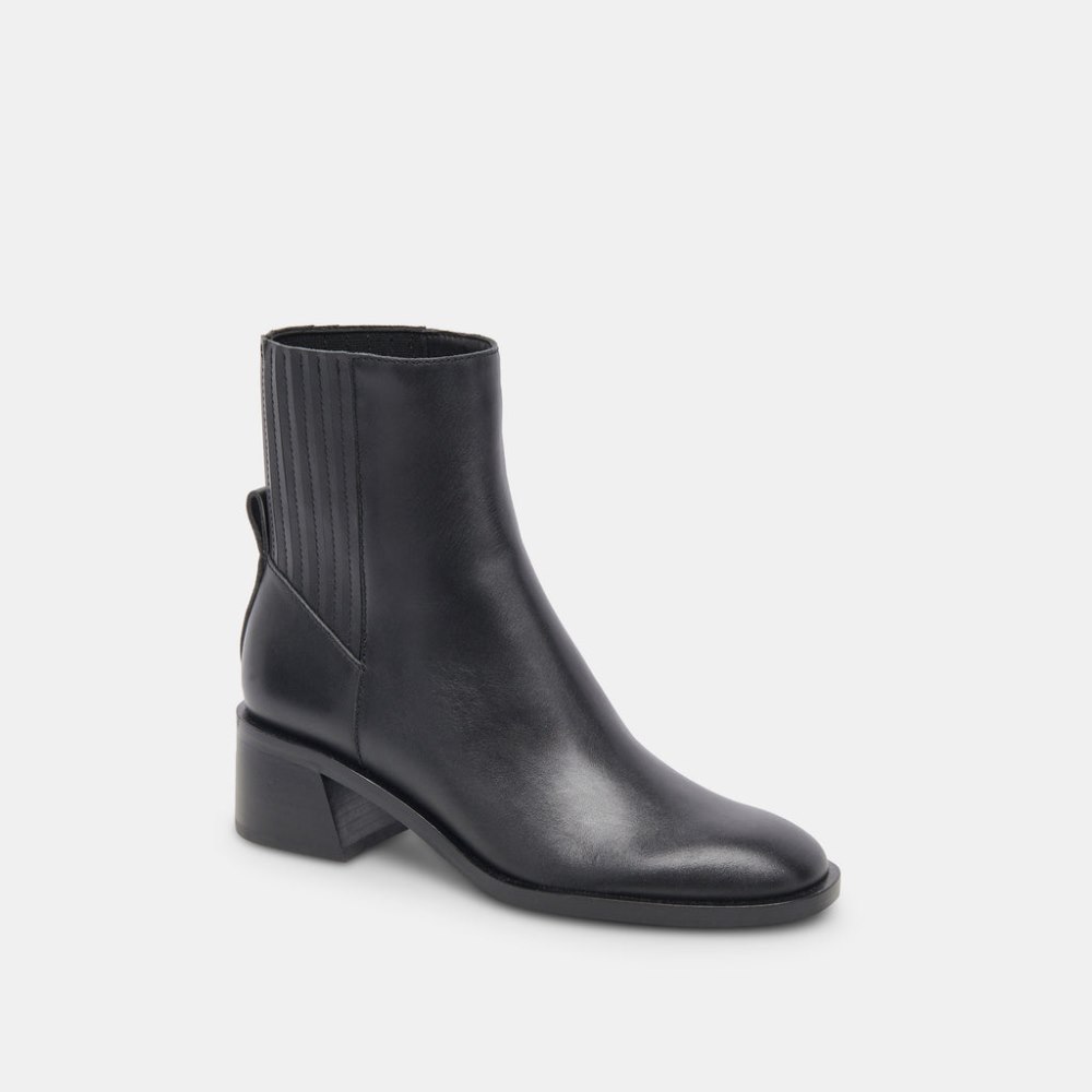 Dolce Vita Linny H2o Wide Boots Black Leather