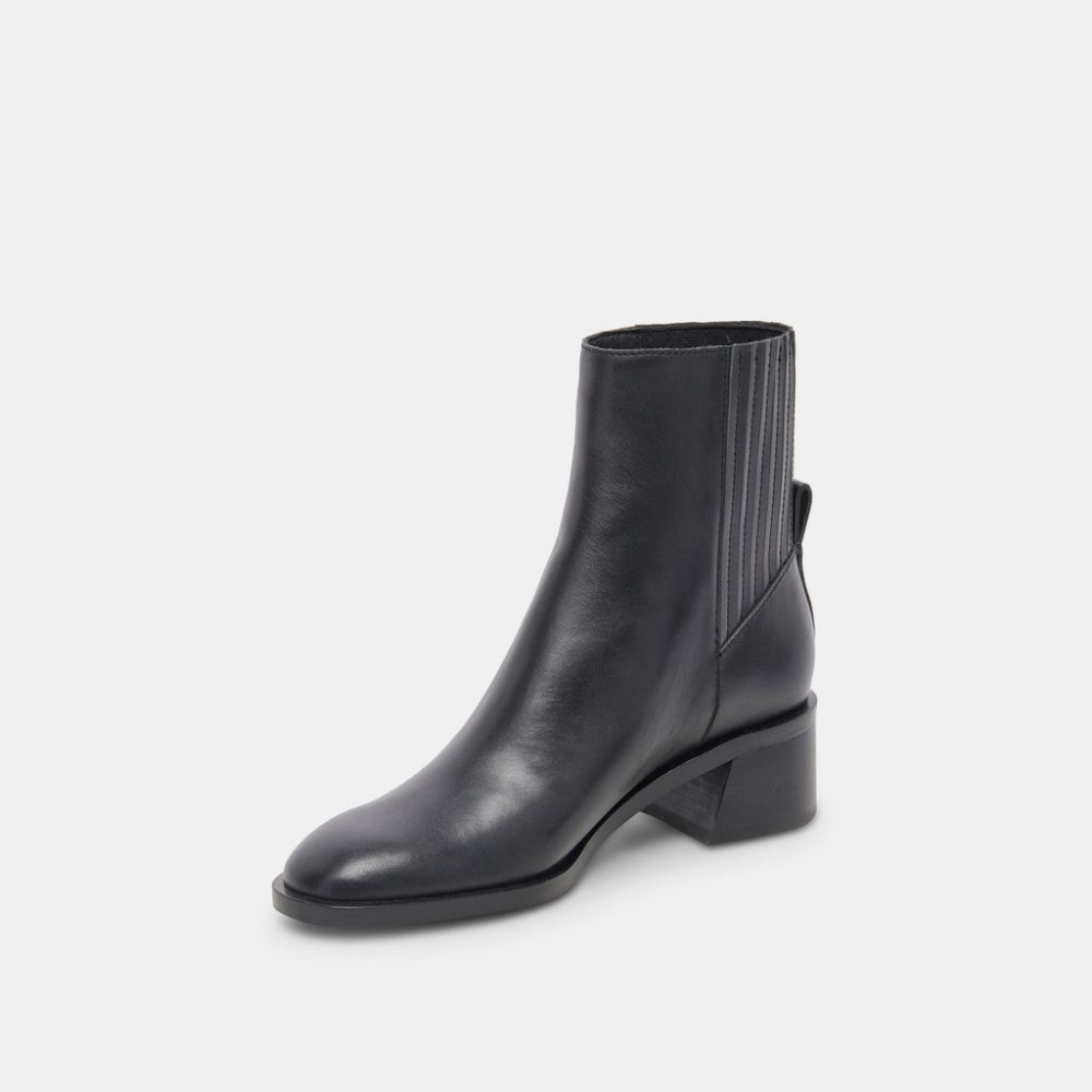 Dolce Vita Linny H2o Wide Boots Black Leather