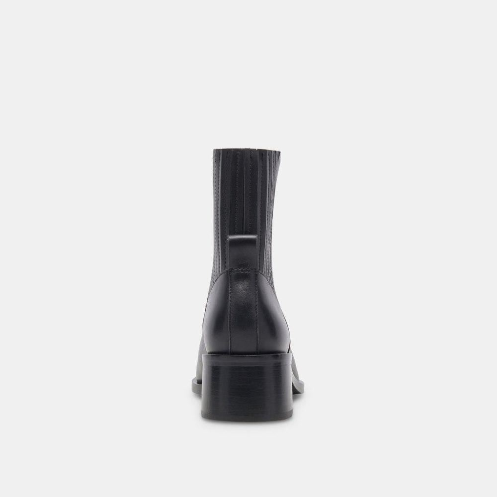 Dolce Vita Linny H2o Wide Boots Black Leather