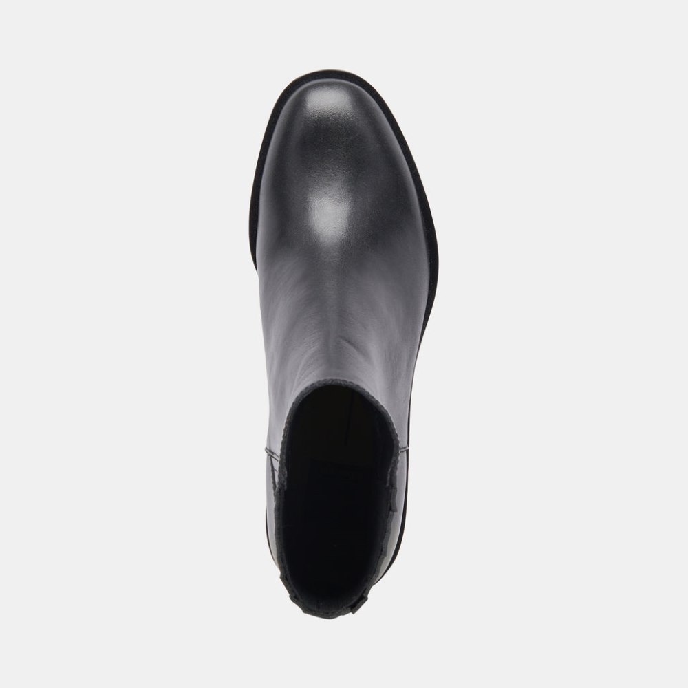 Dolce Vita Linny H2o Wide Boots Black Leather