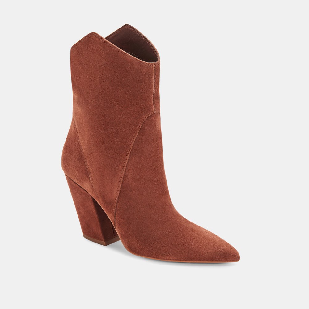 Dolce Vita Nestly Booties Brandy Suede