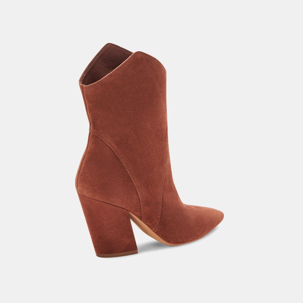 Dolce Vita Nestly Booties Brandy Suede