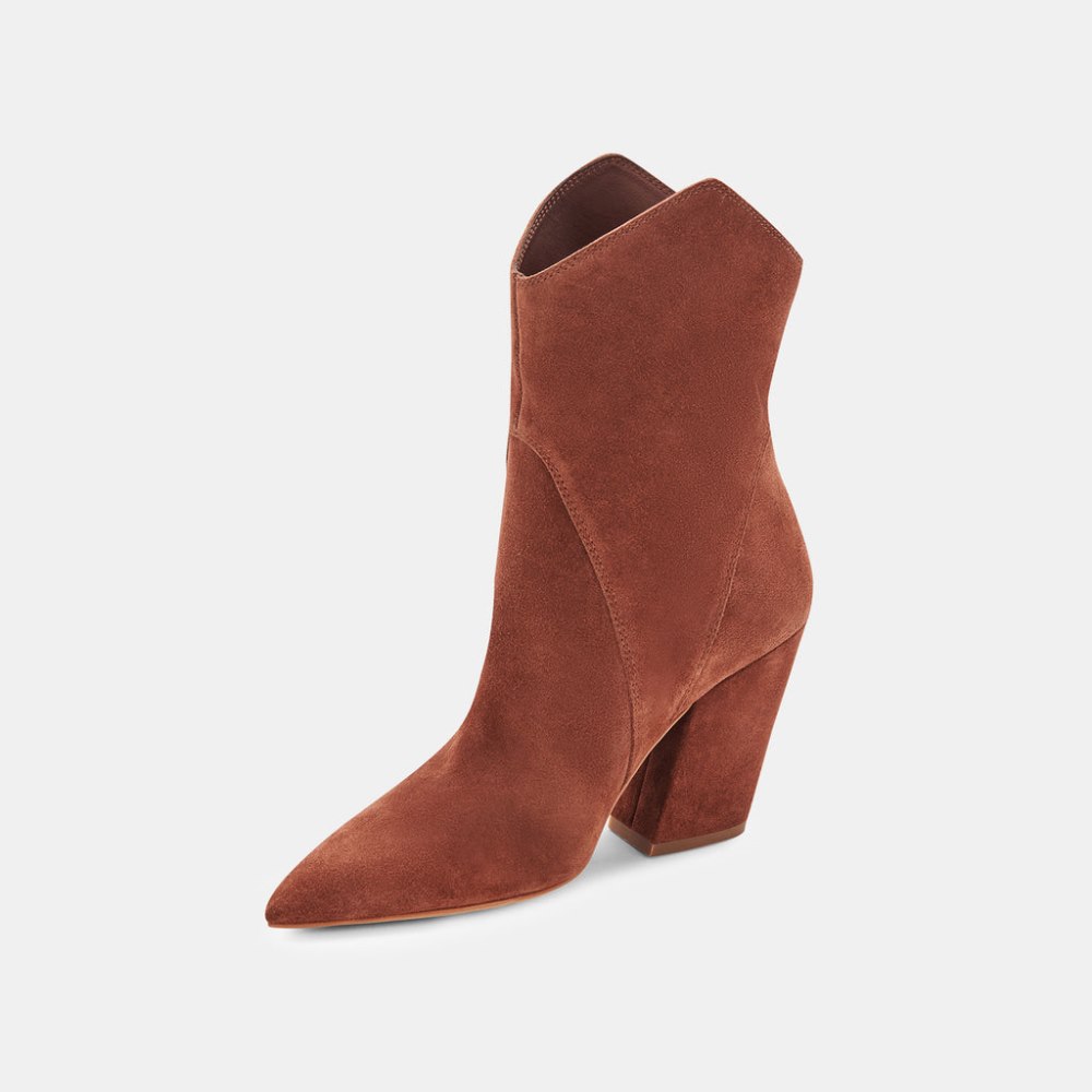 Dolce Vita Nestly Booties Brandy Suede