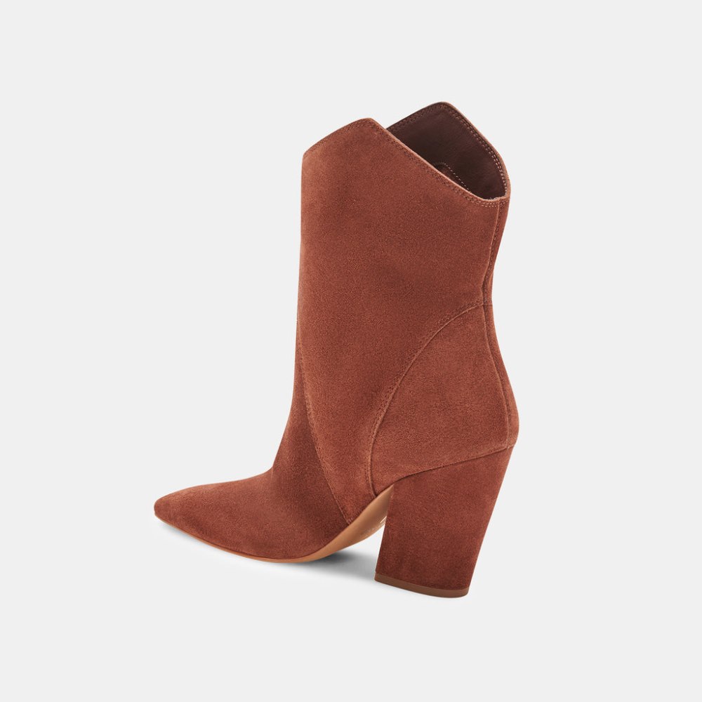 Dolce Vita Nestly Booties Brandy Suede