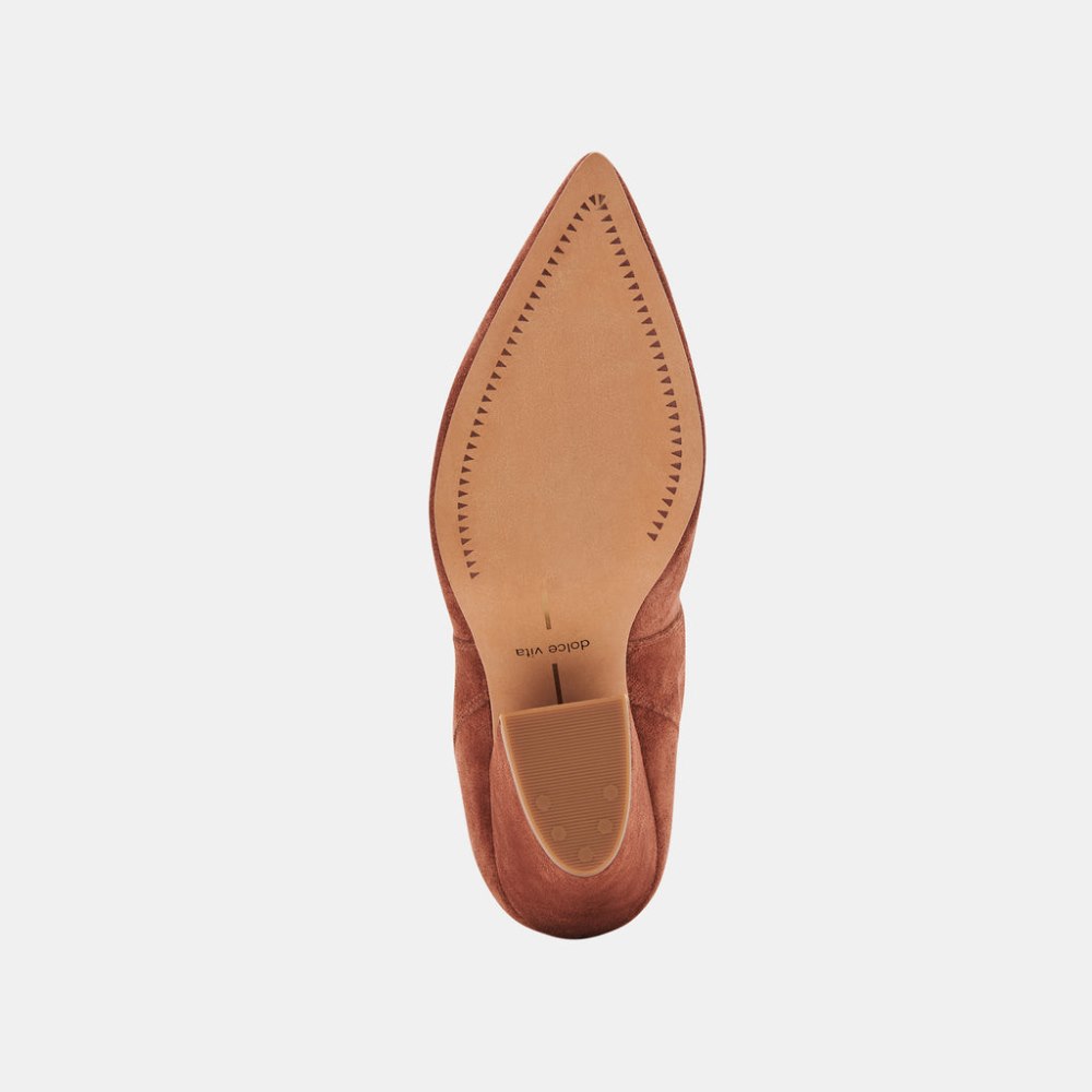Dolce Vita Nestly Booties Brandy Suede
