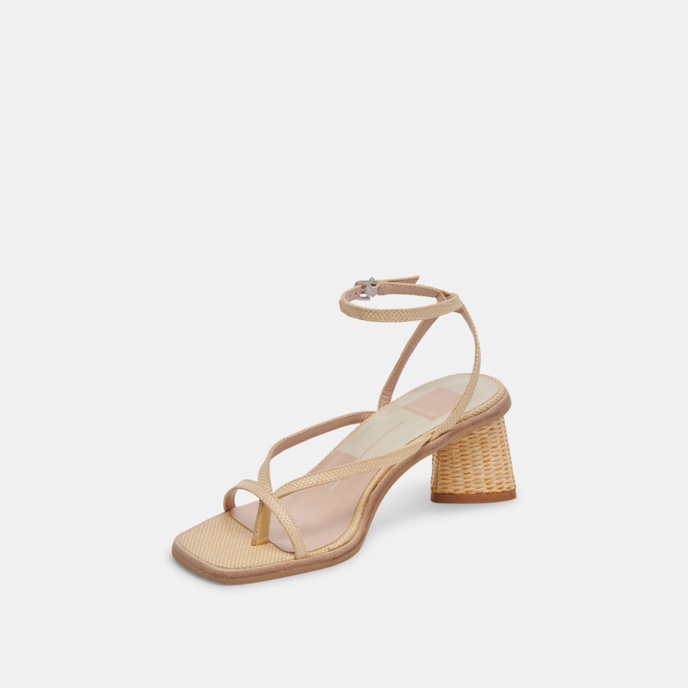 Dolce Vita Banita Sandals Lt Natural Raffia