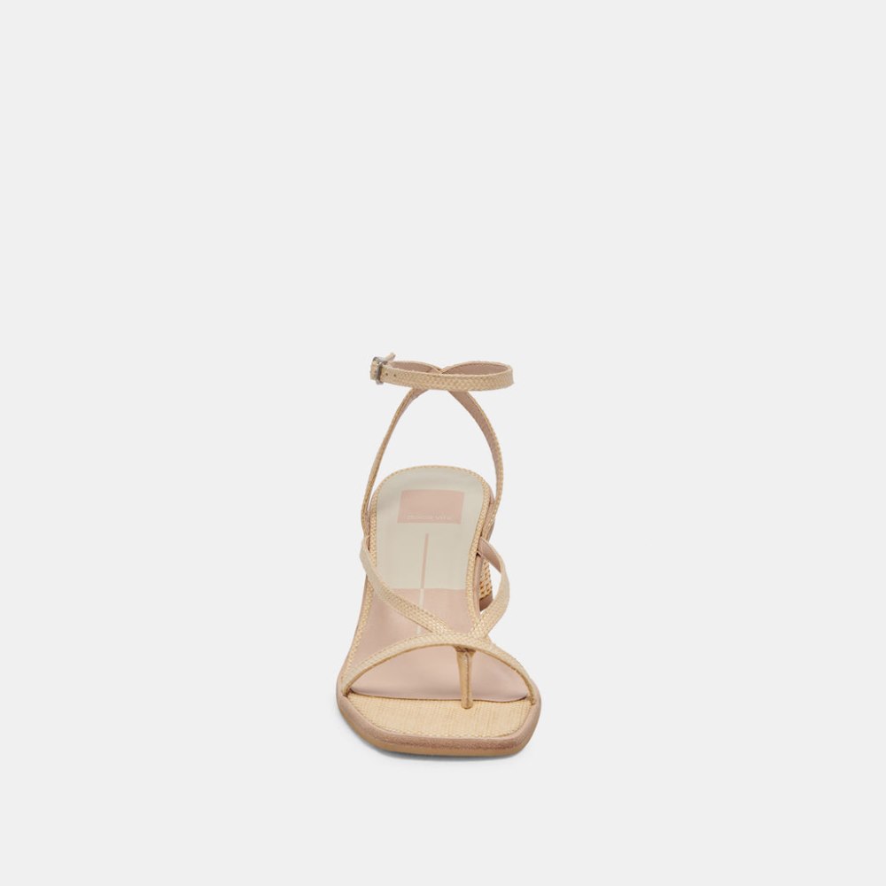 Dolce Vita Banita Sandals Lt Natural Raffia