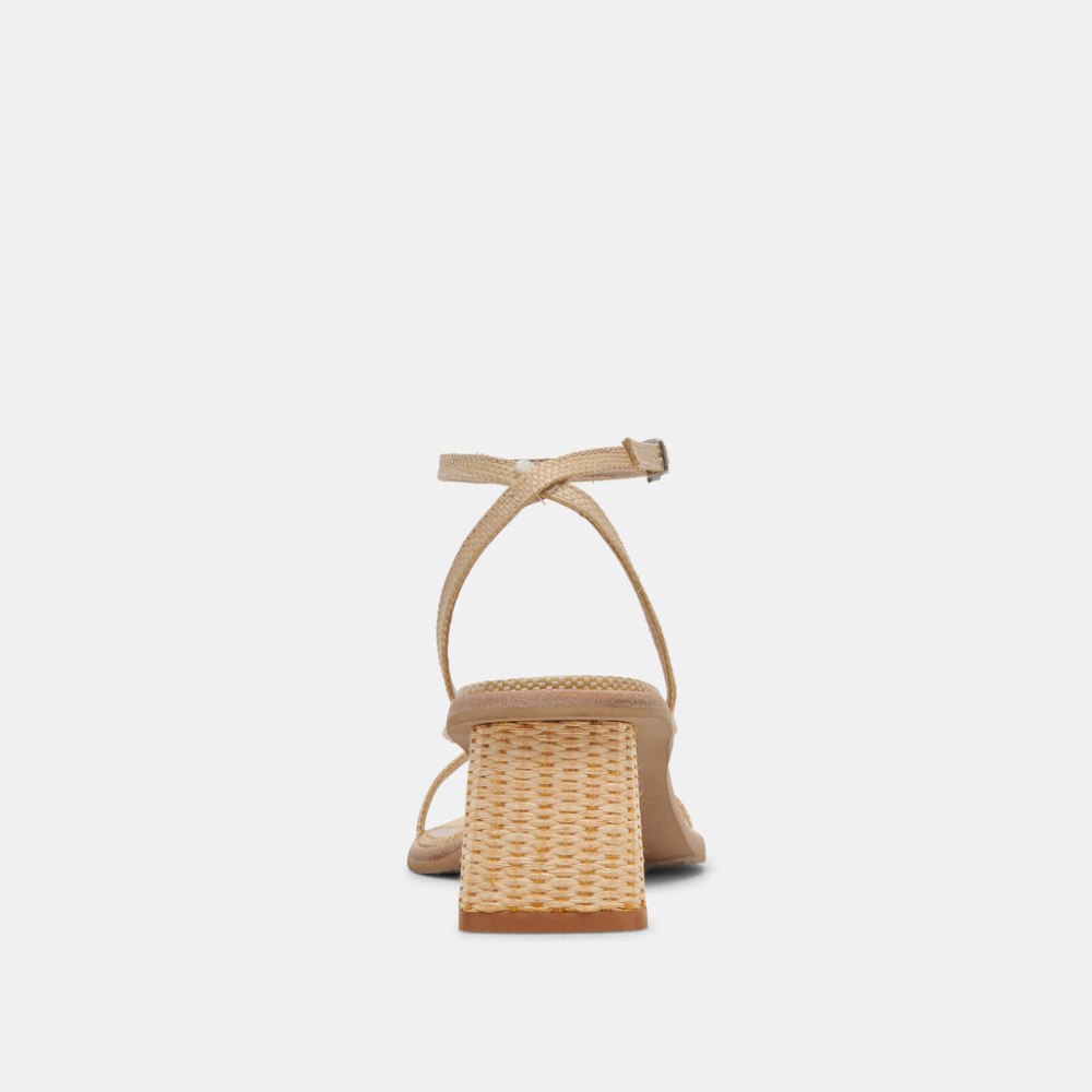 Dolce Vita Banita Sandals Lt Natural Raffia