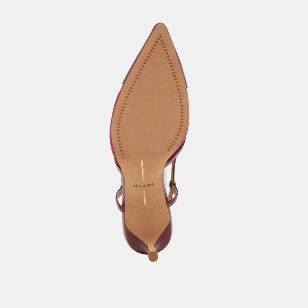Dolce Vita Kandi Heels Maroon Mesh