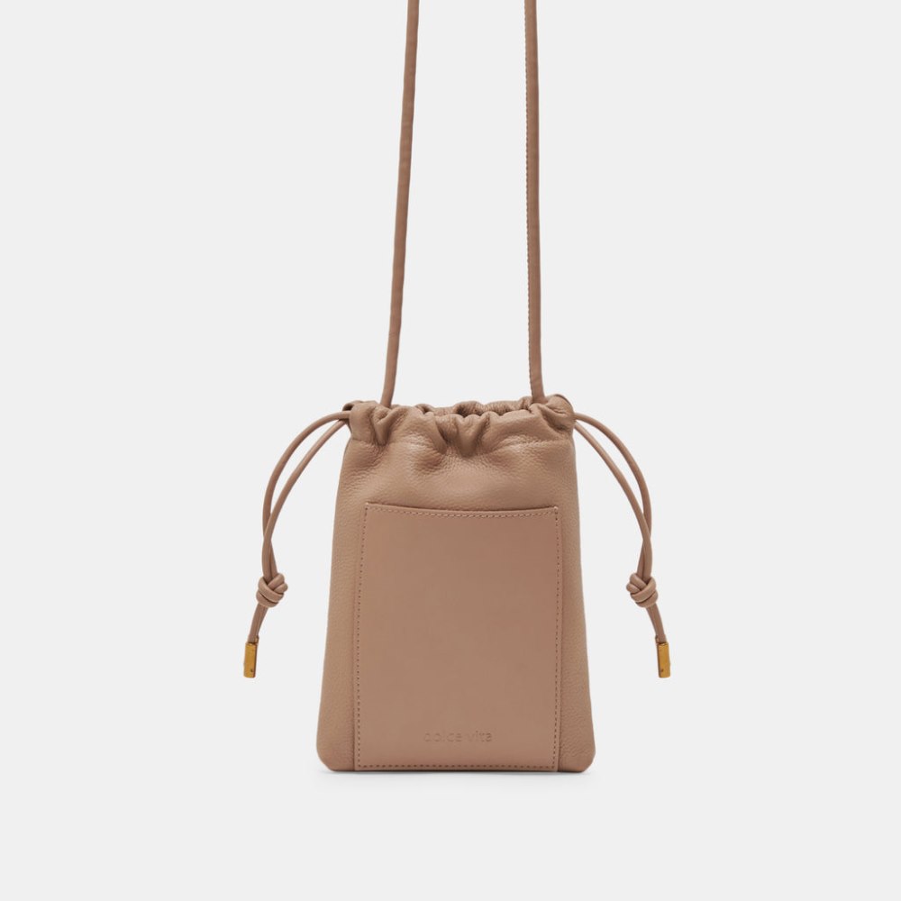 Dolce Vita Evie Crossbody Pouch Cafe Leather