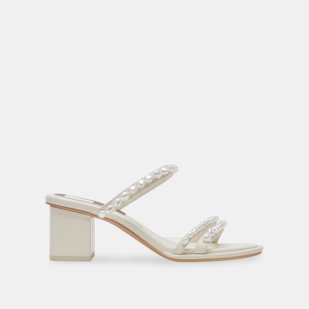 Dolce Vita Tinker Pearl Heels Vanilla Pearls