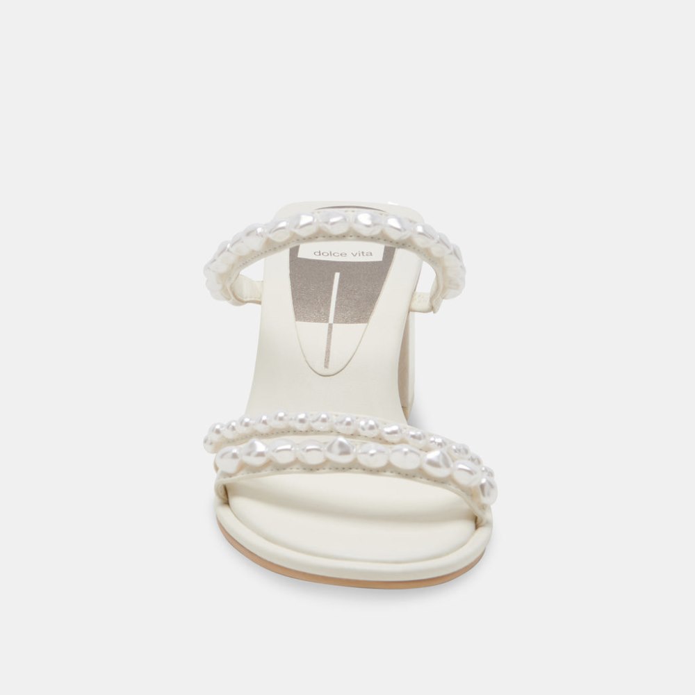 Dolce Vita Tinker Pearl Heels Vanilla Pearls