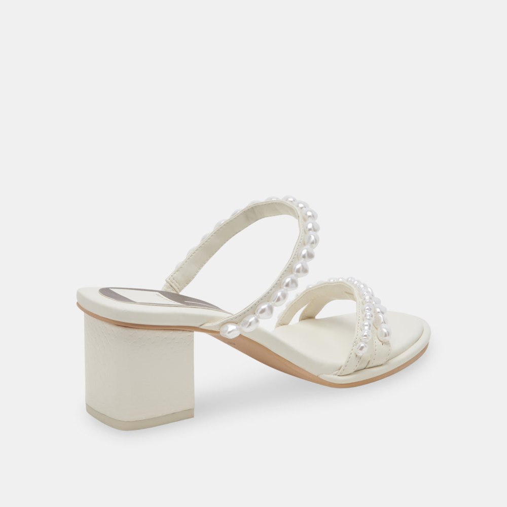 Dolce Vita Tinker Pearl Heels Vanilla Pearls