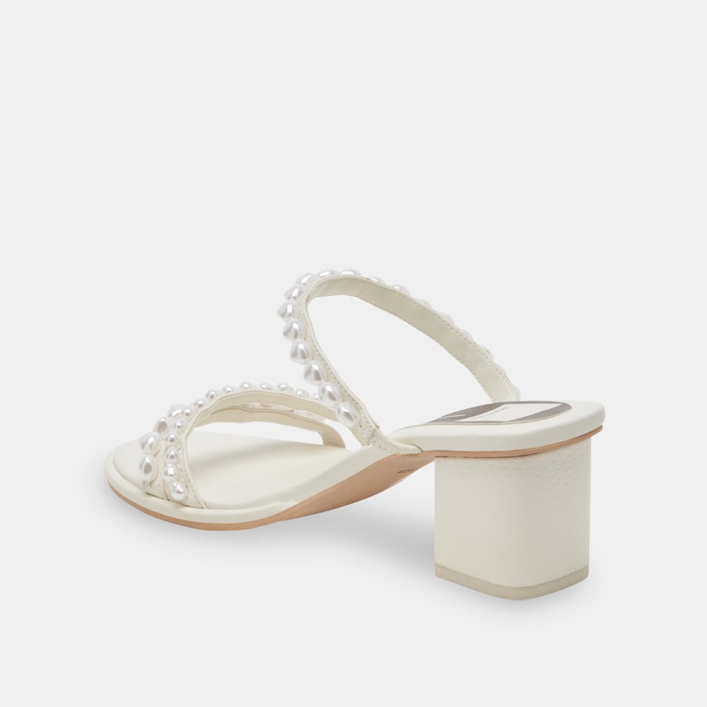 Dolce Vita Tinker Pearl Heels Vanilla Pearls