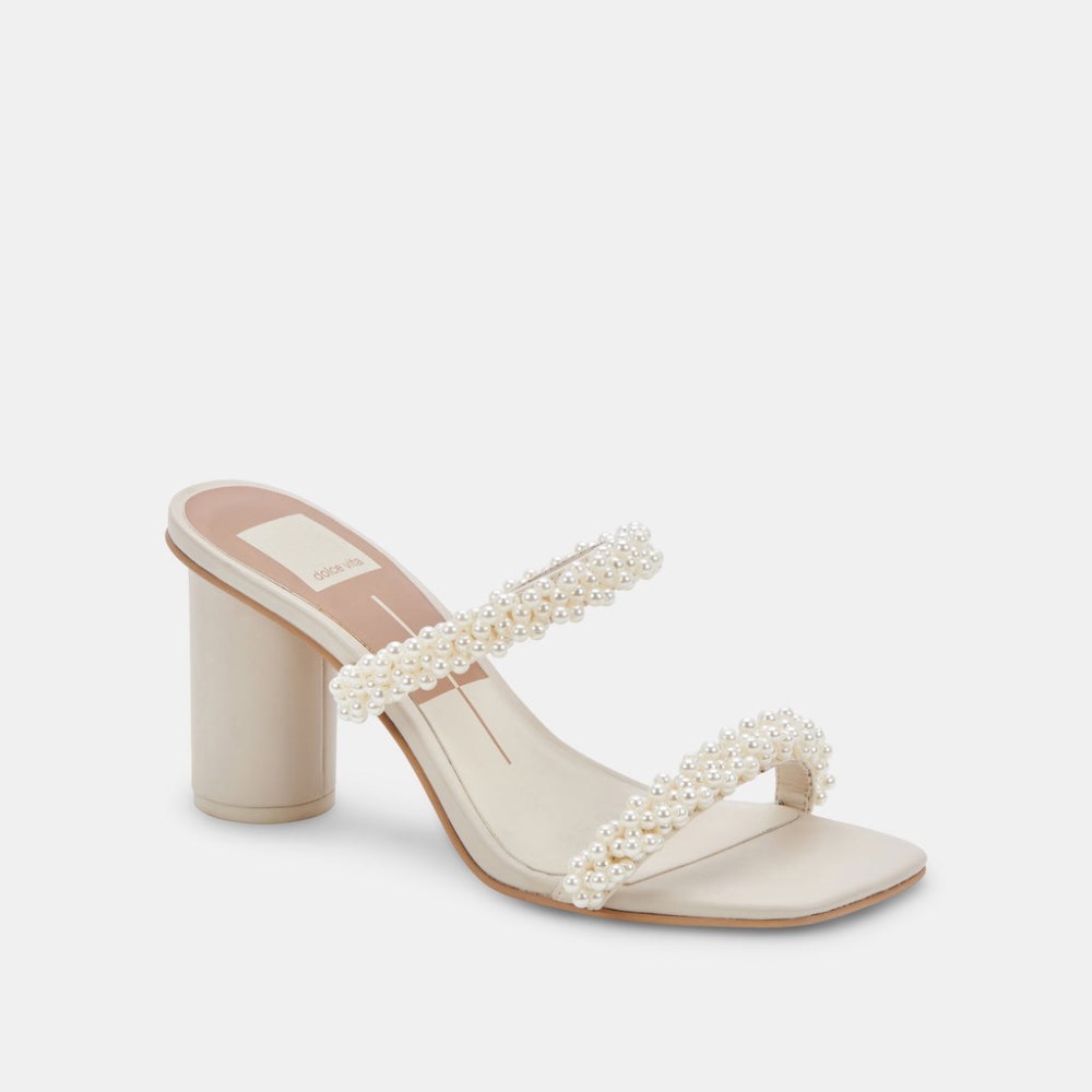 Dolce Vita Noel Heels Vanilla Pearls