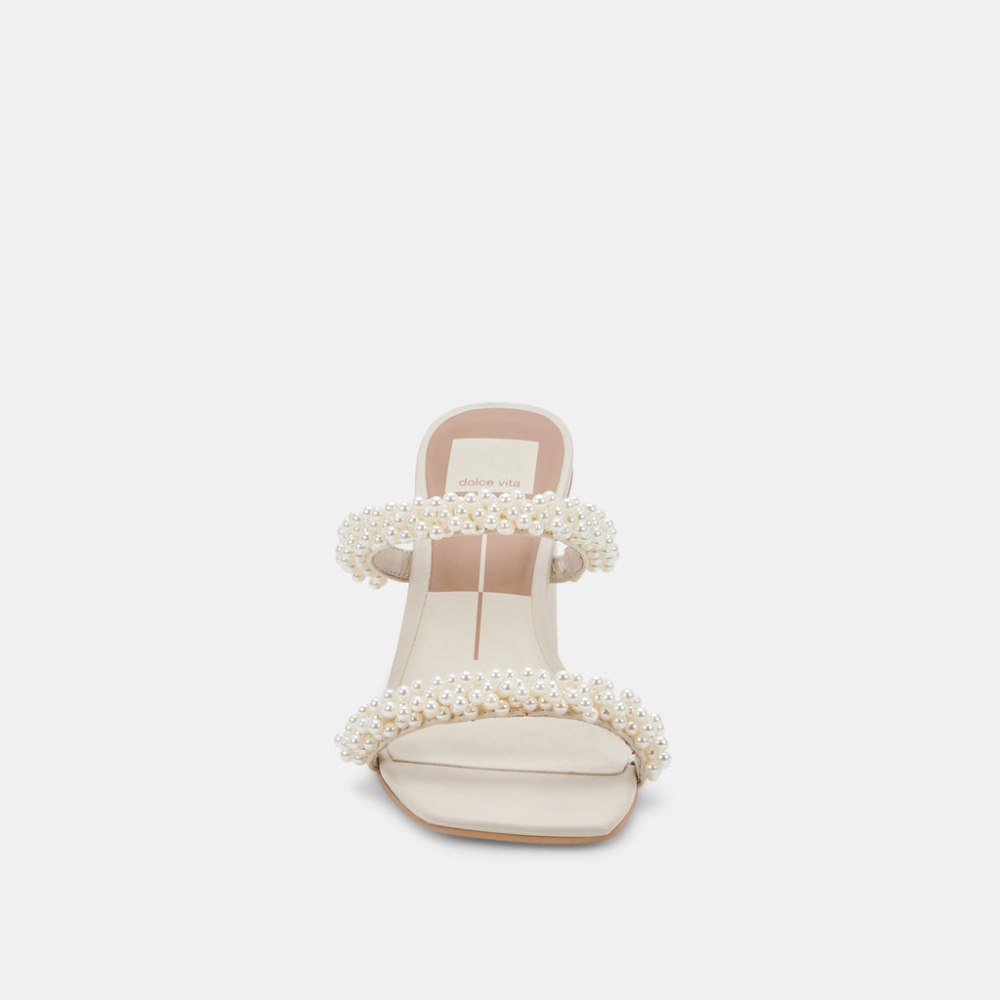 Dolce Vita Noel Heels Vanilla Pearls