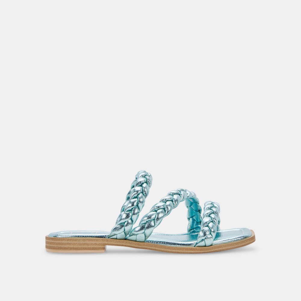 Dolce Vita Iman Sandals Blue Metallic Stella