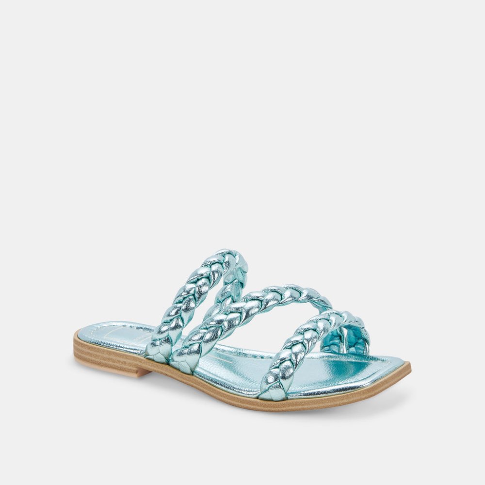 Dolce Vita Iman Sandals Blue Metallic Stella