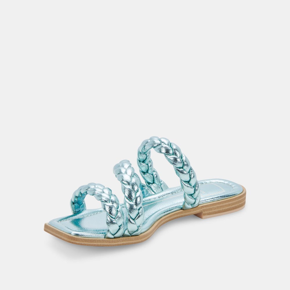 Dolce Vita Iman Sandals Blue Metallic Stella
