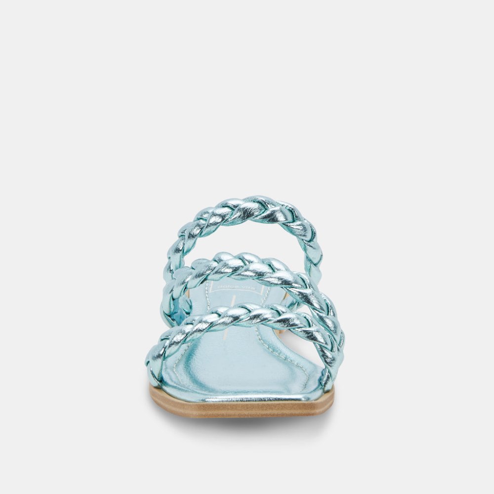 Dolce Vita Iman Sandals Blue Metallic Stella