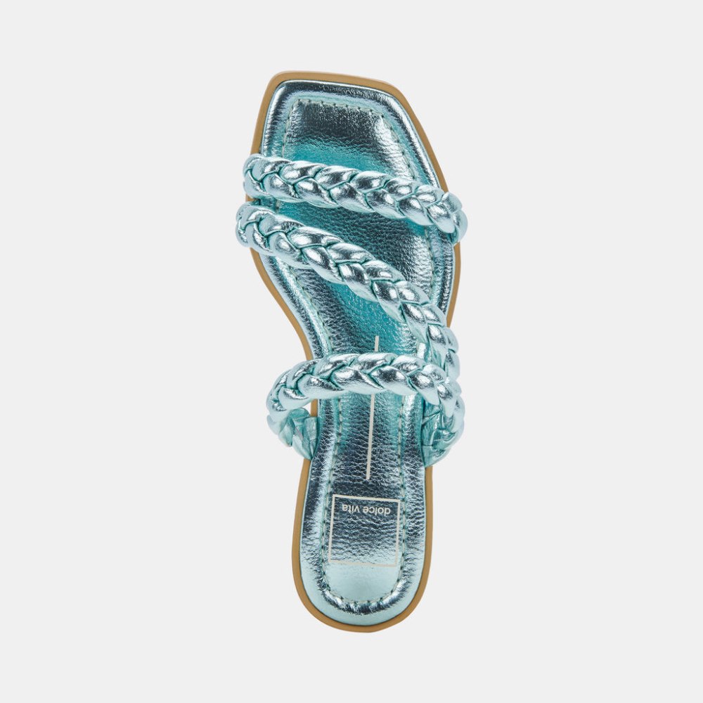 Dolce Vita Iman Sandals Blue Metallic Stella