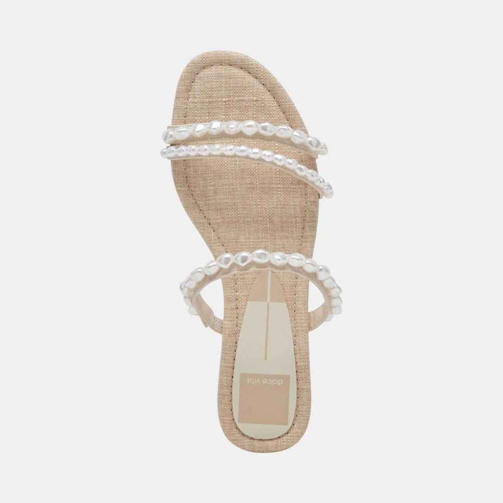 Dolce Vita Tinker Pearl Sandals Vanilla Pearls