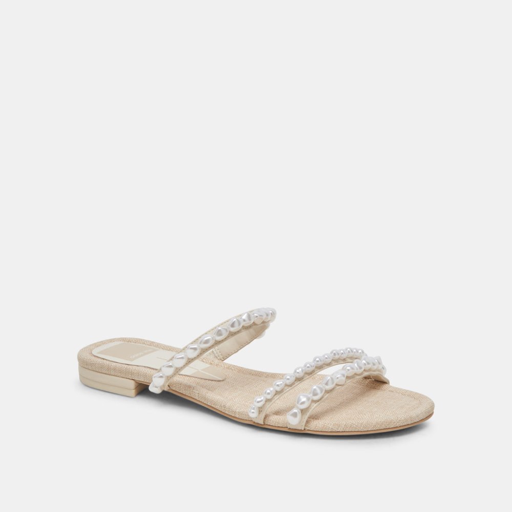 Dolce Vita Tinker Pearl Sandals Vanilla Pearls