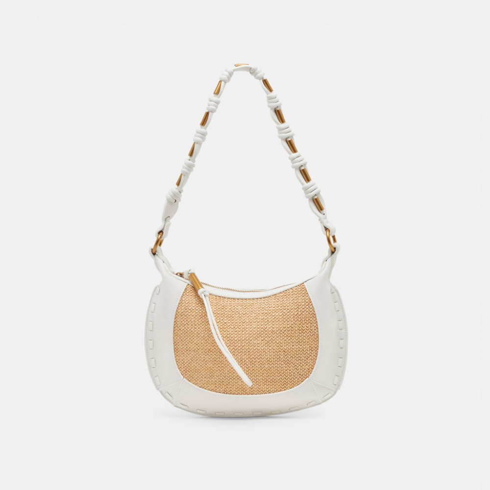 Dolce Vita Eleanor Shoulder Bag Natural Raffia