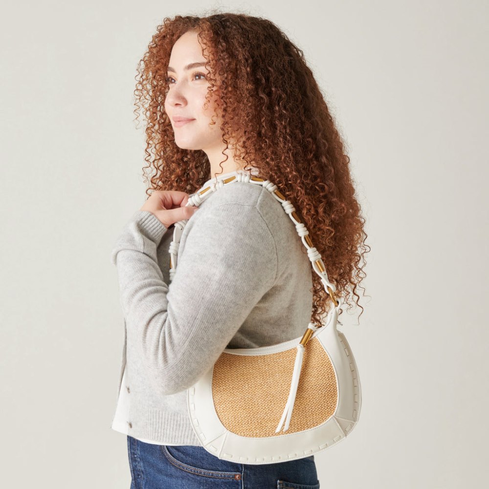 Dolce Vita Eleanor Shoulder Bag Natural Raffia