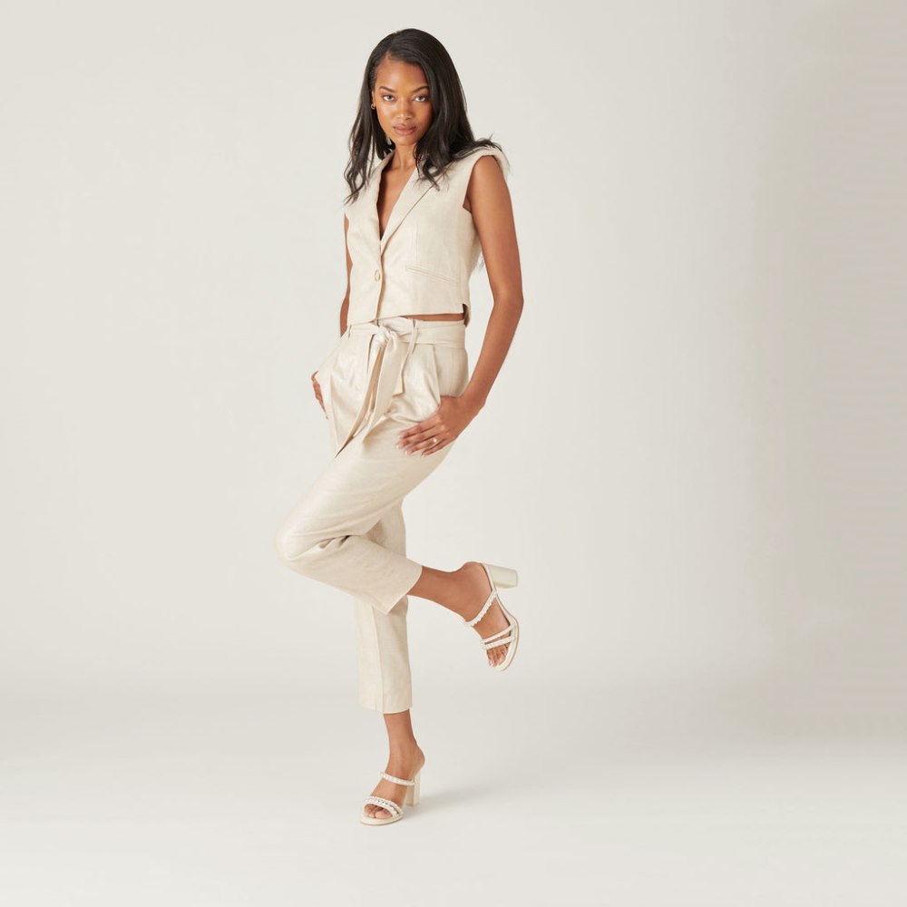 Dolce Vita Barrit Pearl Heels Vanilla Pearls