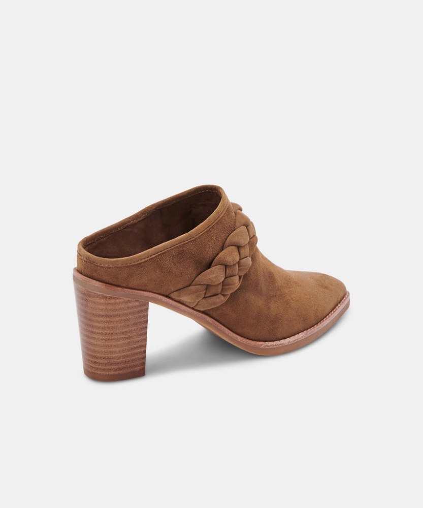 Dolce Vita Serla Mules Dk Brown Suede