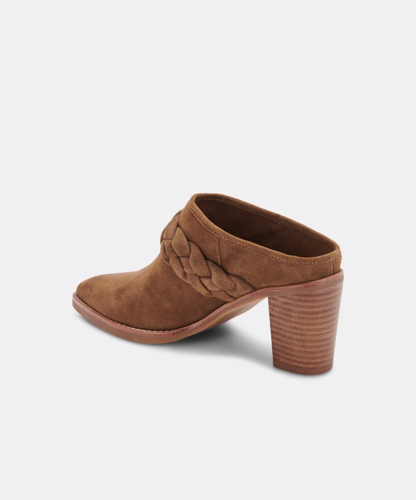 Dolce Vita Serla Mules Dk Brown Suede