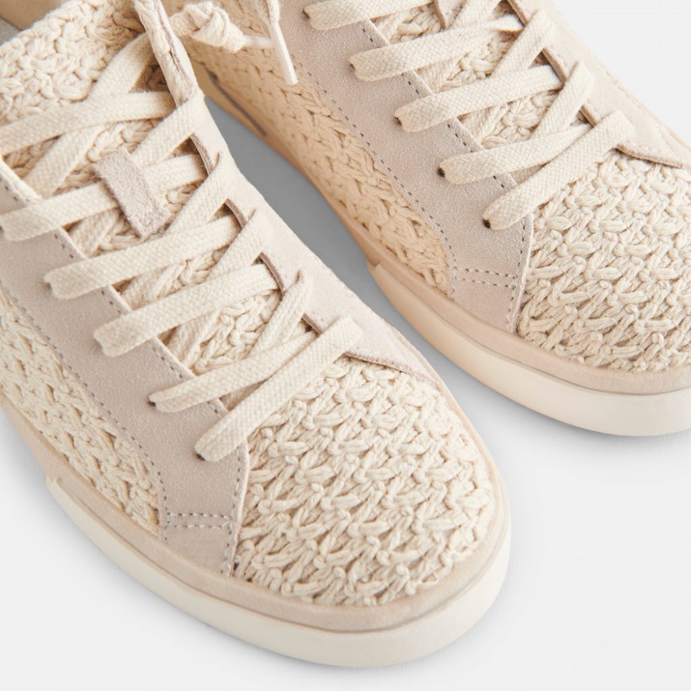Dolce Vita Zina Crochet Sneakers Sandstone Crochet