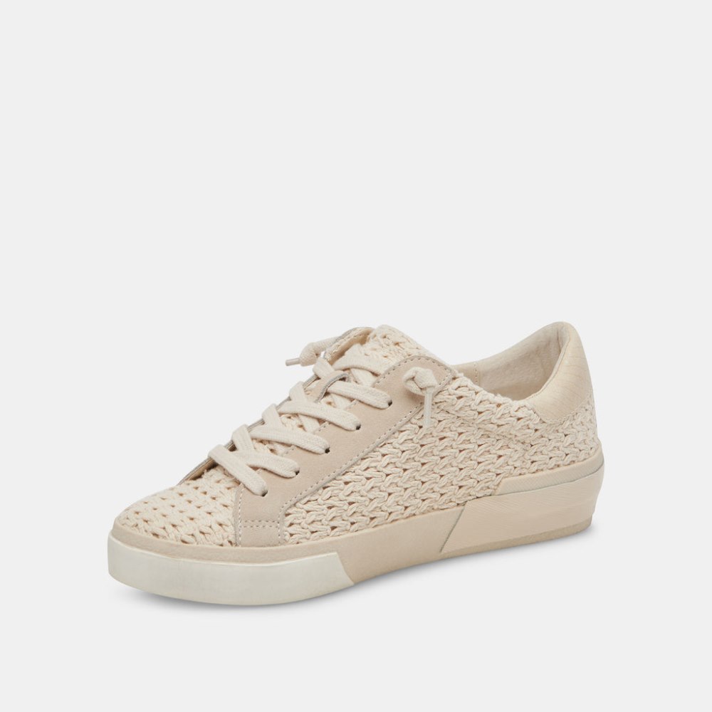 Dolce Vita Zina Crochet Sneakers Sandstone Crochet