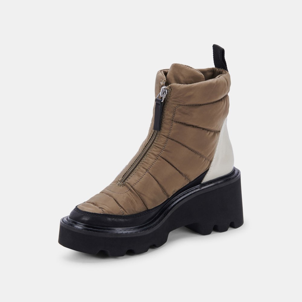 Dolce Vita Helki Boots Olive Multi Nylon