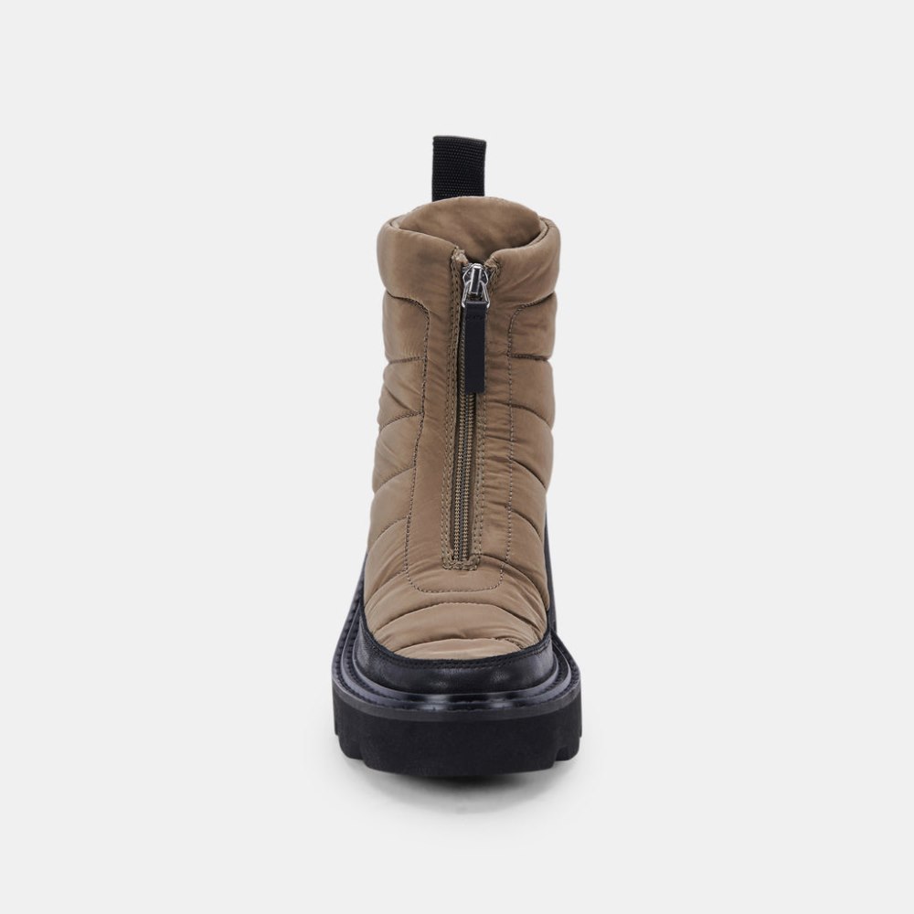 Dolce Vita Helki Boots Olive Multi Nylon