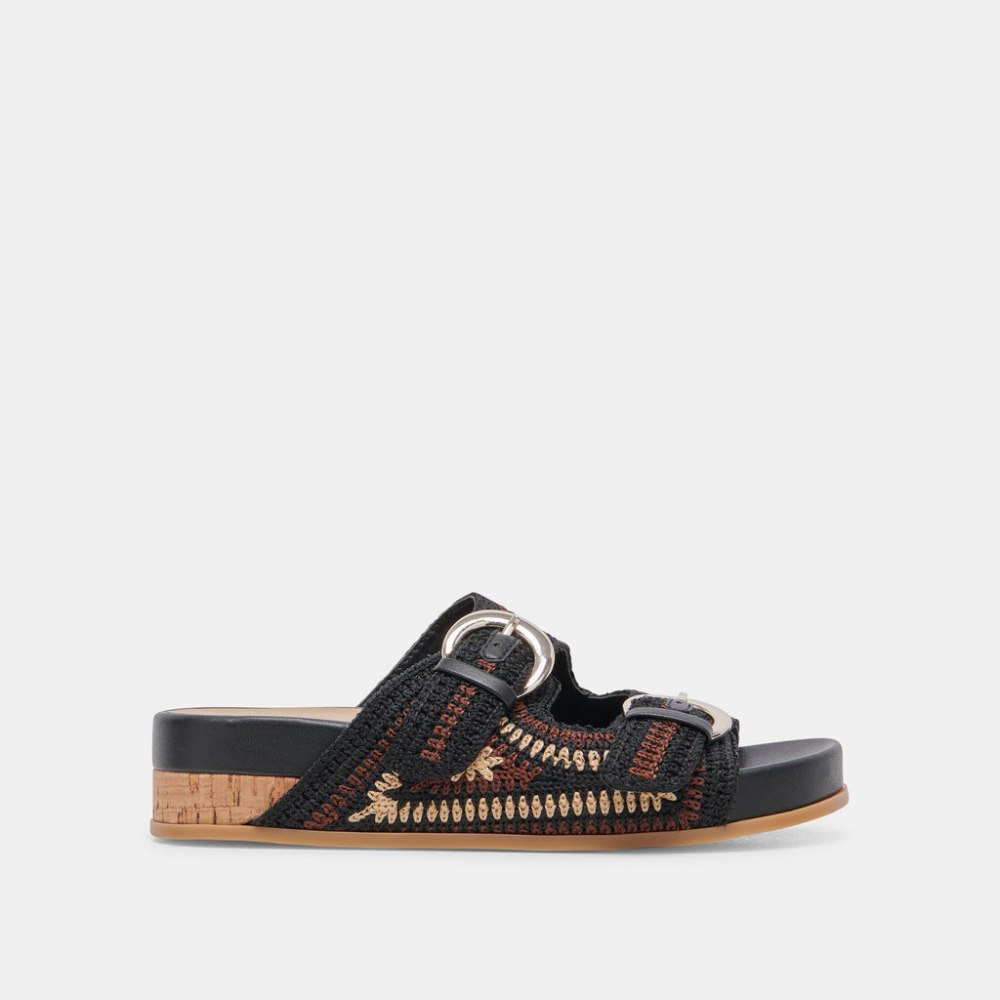 Dolce Vita Ralli Sandals Black Multi Knit