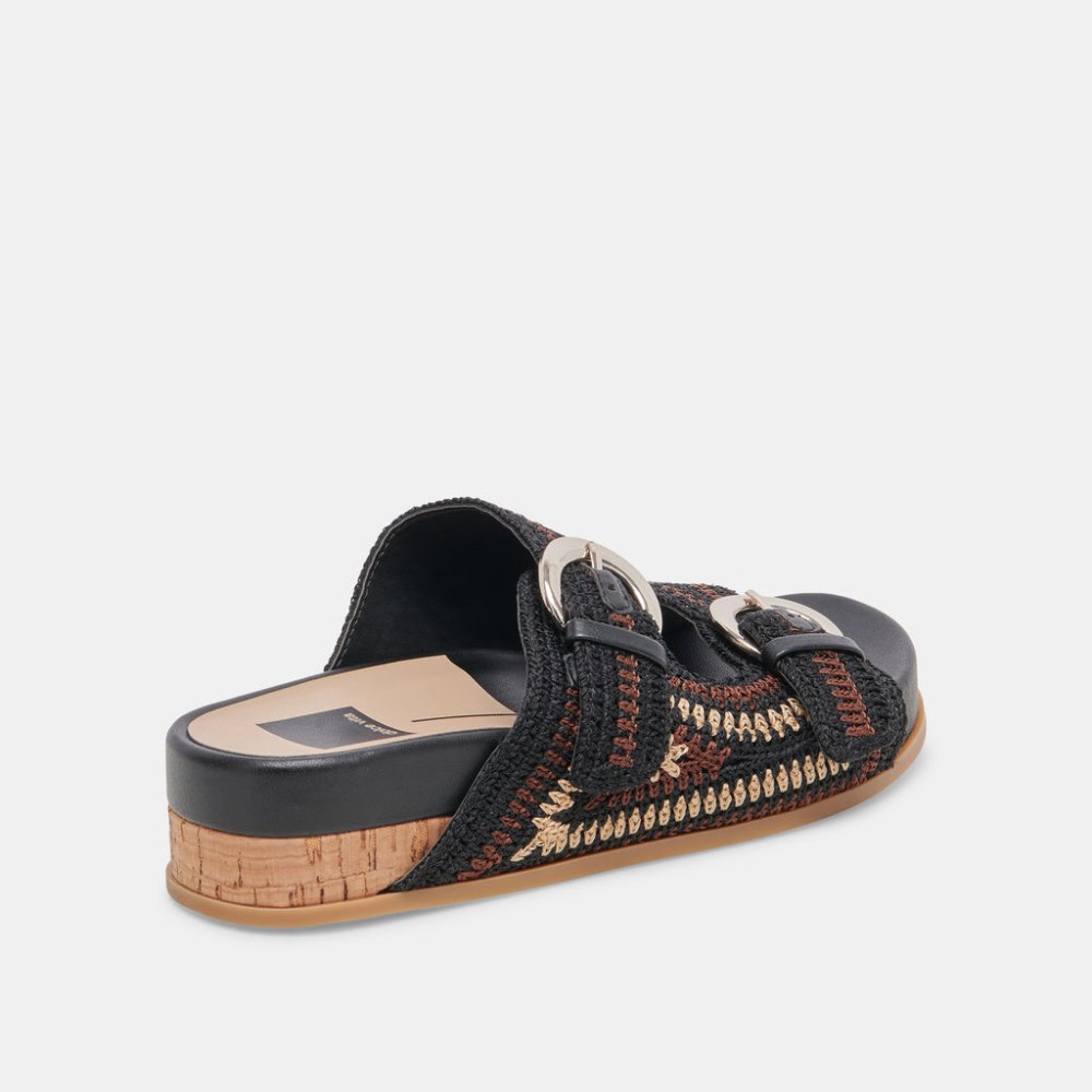 Dolce Vita Ralli Sandals Black Multi Knit