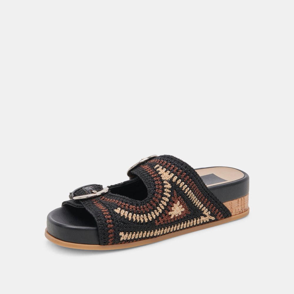 Dolce Vita Ralli Sandals Black Multi Knit