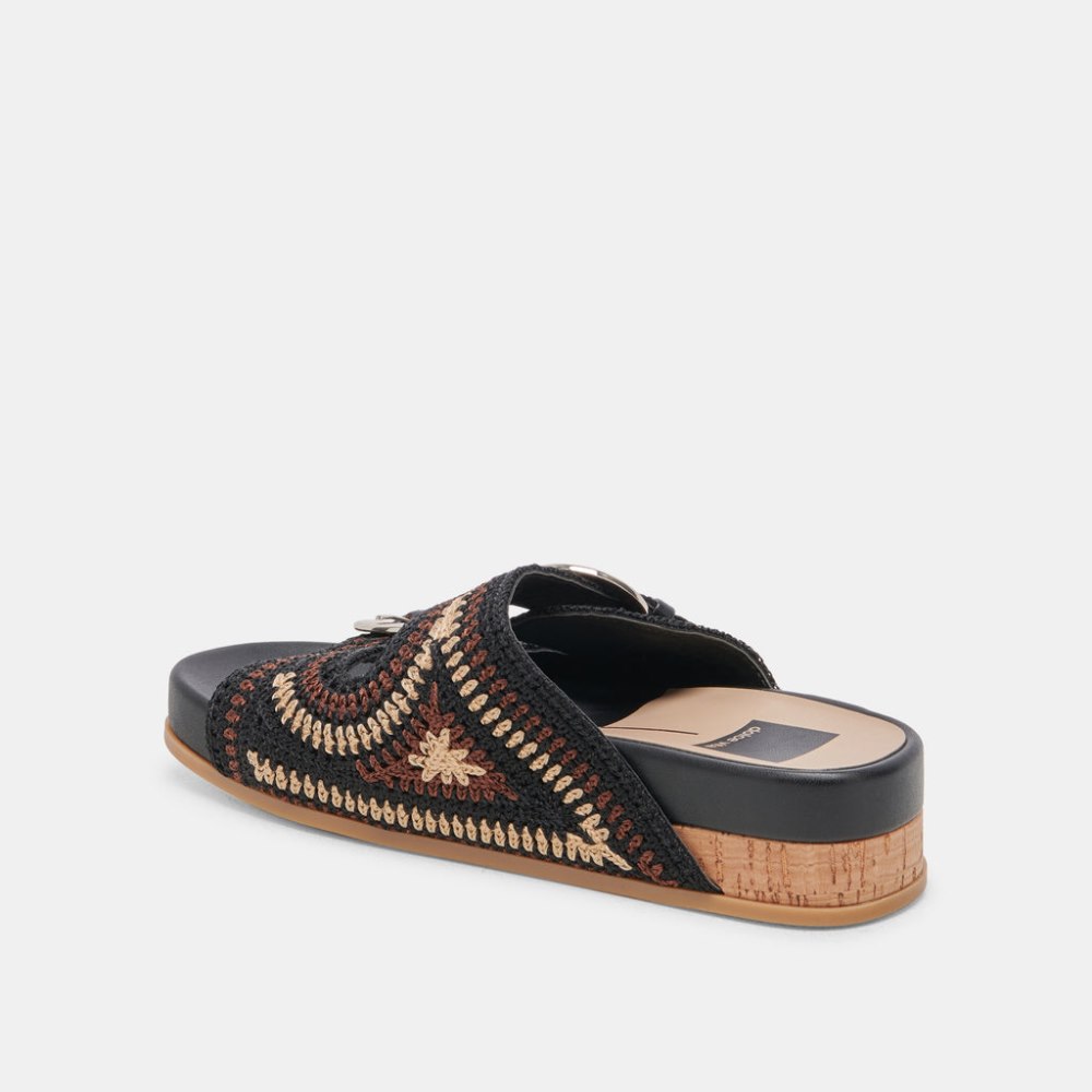 Dolce Vita Ralli Sandals Black Multi Knit