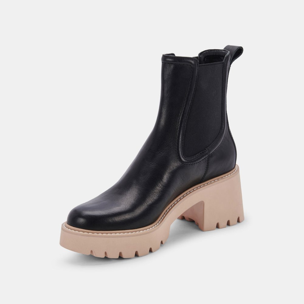 Dolce Vita Hawk H2o Booties Black Leather