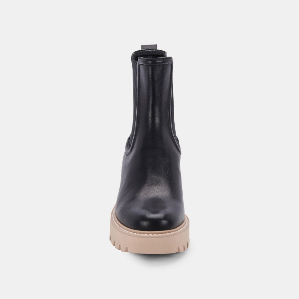 Dolce Vita Hawk H2o Booties Black Leather