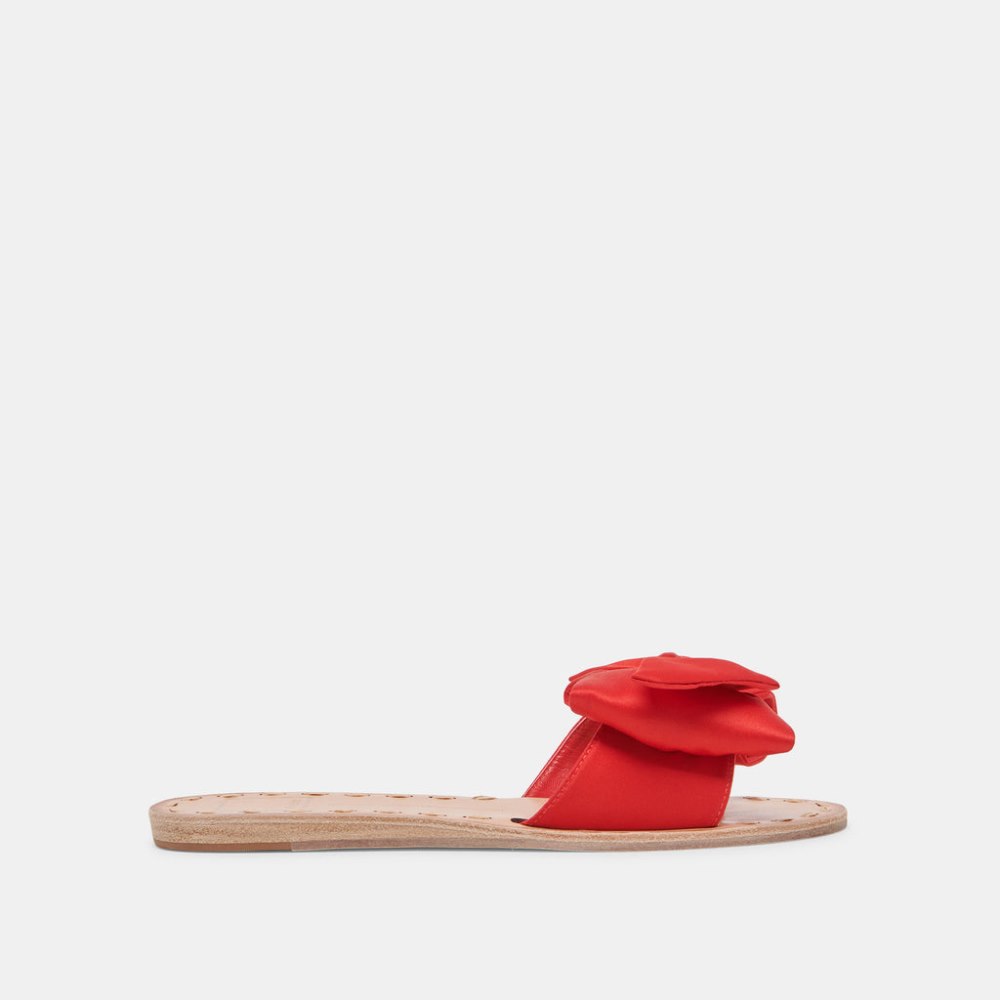 Dolce Vita Darsey Sandals Red Satin