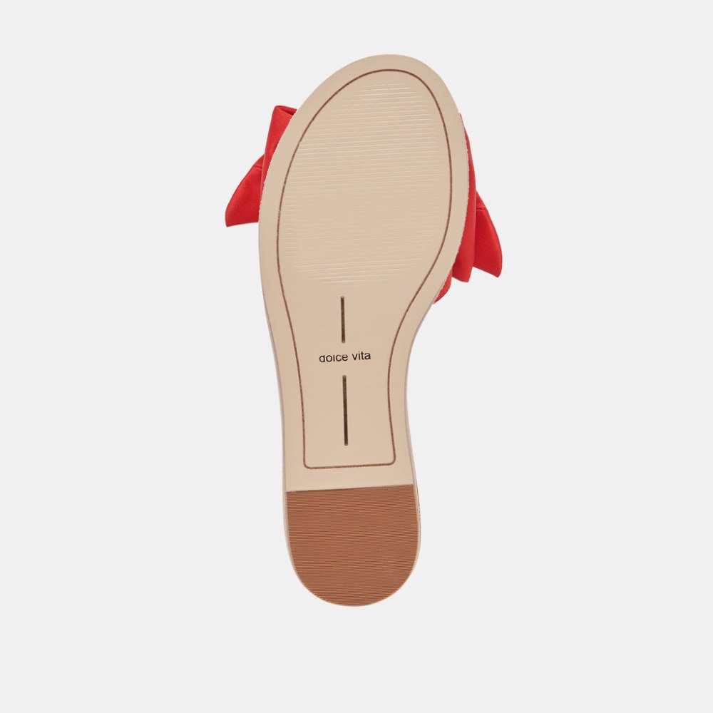 Dolce Vita Darsey Sandals Red Satin