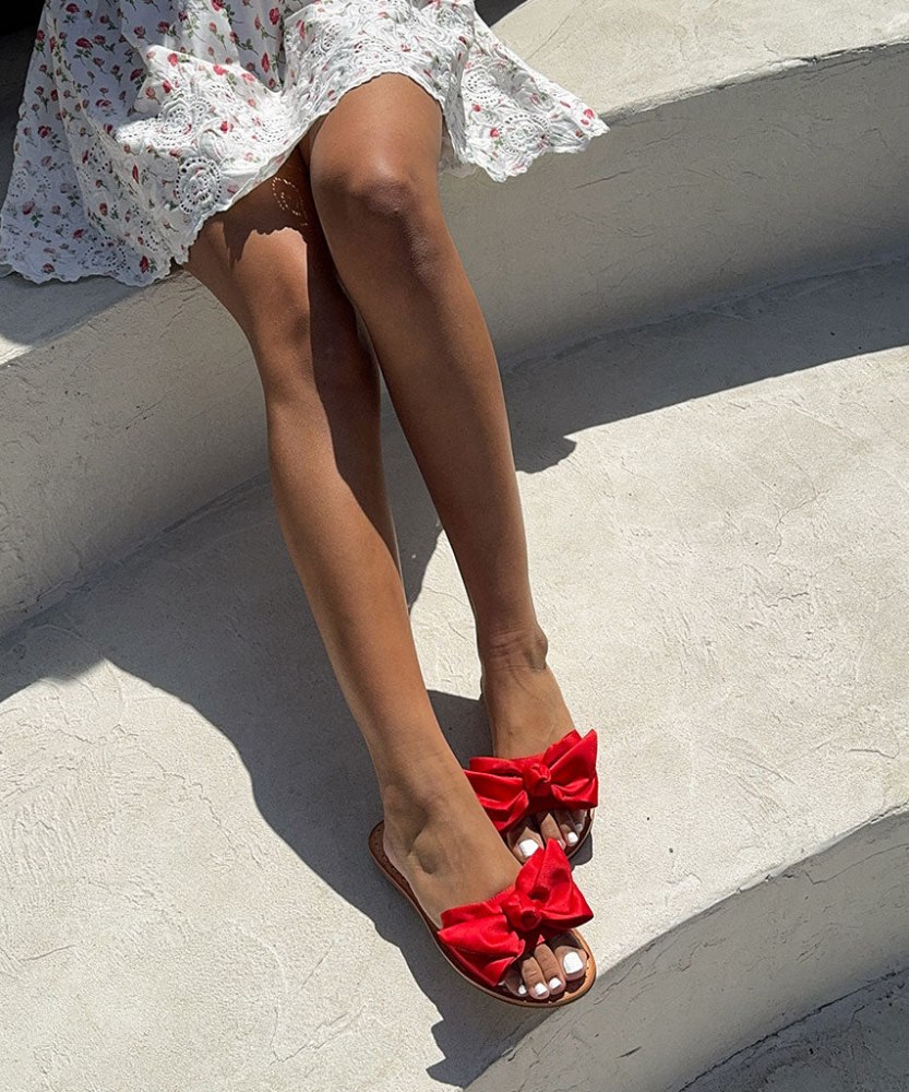 Dolce Vita Darsey Sandals Red Satin