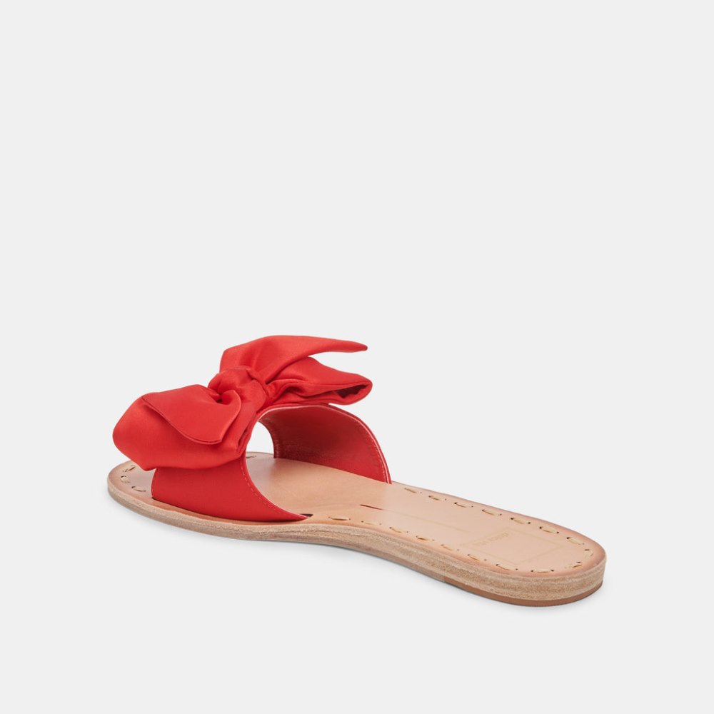 Dolce Vita Darsey Sandals Red Satin