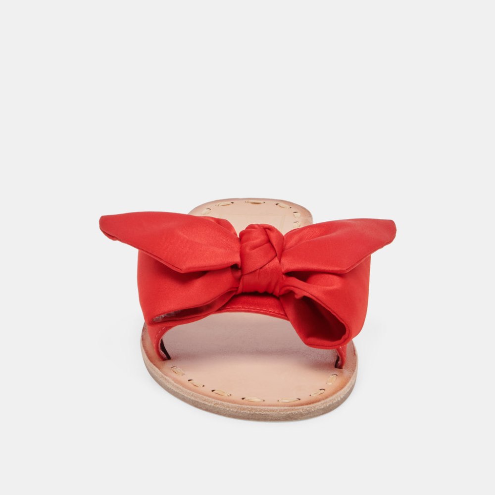 Dolce Vita Darsey Sandals Red Satin