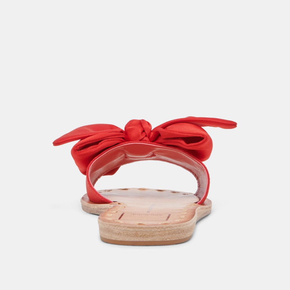 Dolce Vita Darsey Sandals Red Satin