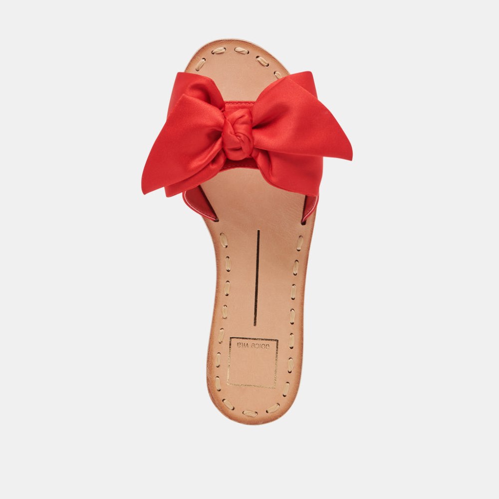 Dolce Vita Darsey Sandals Red Satin